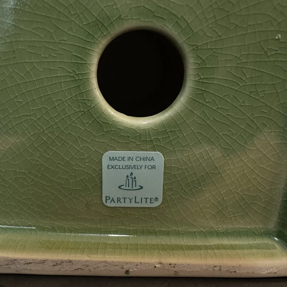 Partylite Nature's Garden Pillar Holder Pair 6" & 8"‎ EUC! - Picture 7 of 12